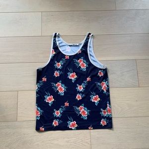 Park & Ronen Men’s Tank Top, Medium, Floral Print